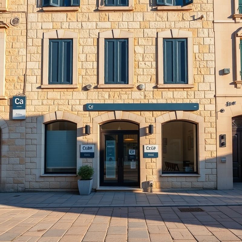 Pročelje ureda u dubrovačkoj staroj gradskoj jezgri